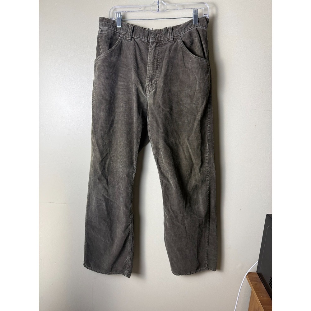 Vintage Corduroy Work Pants Mens 38 Brown Casual